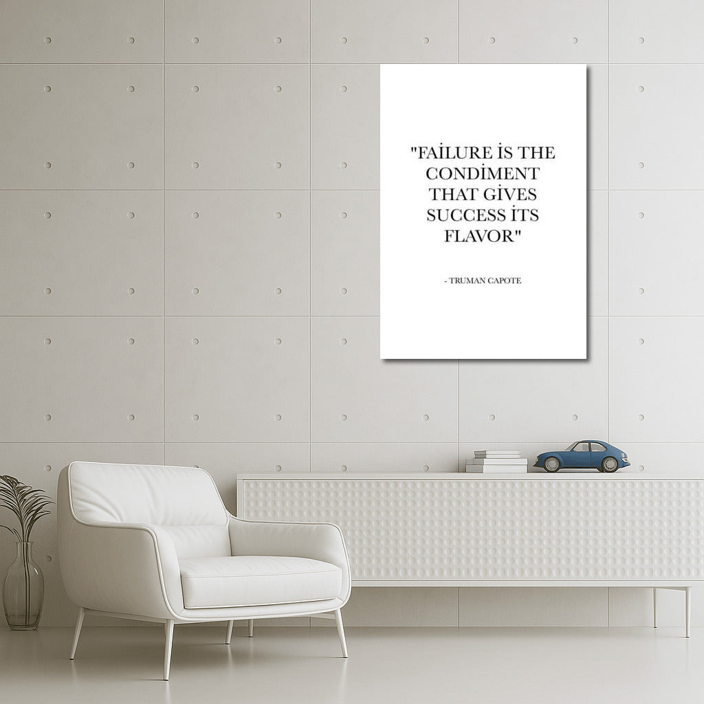 Taste of Success: Motivational Poster with Truman Capote Quote