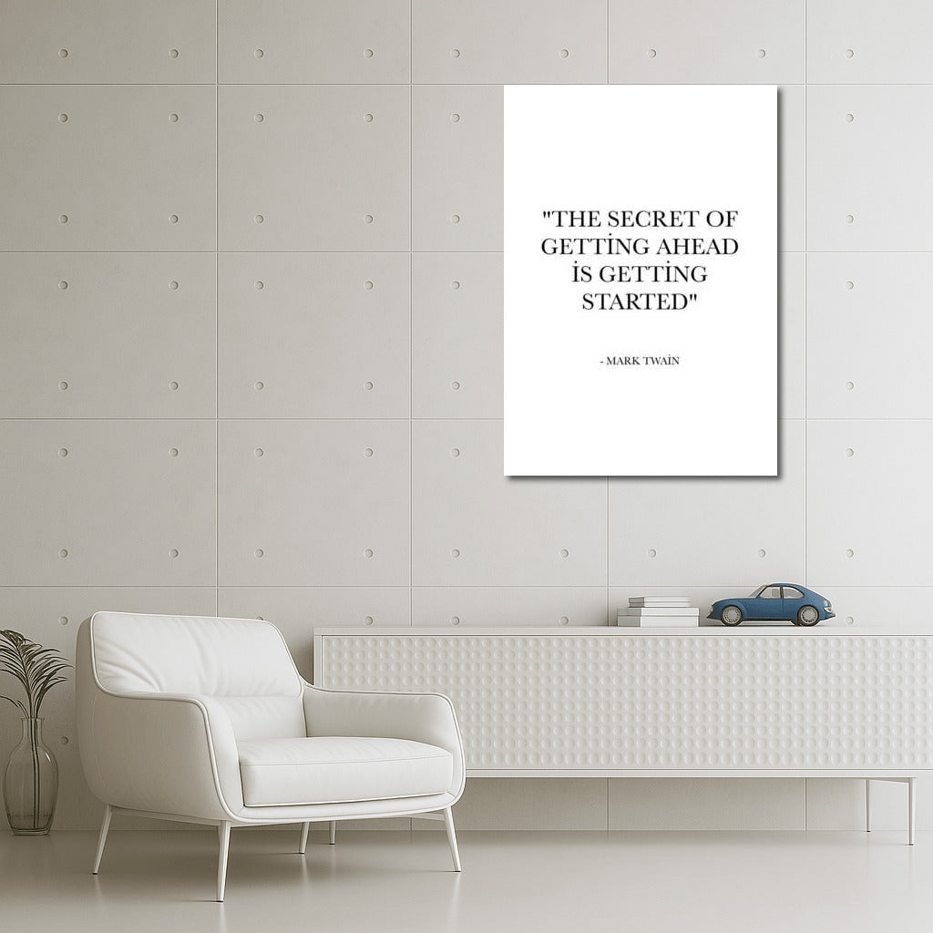 Motivation from Mark Twain: Start and Win