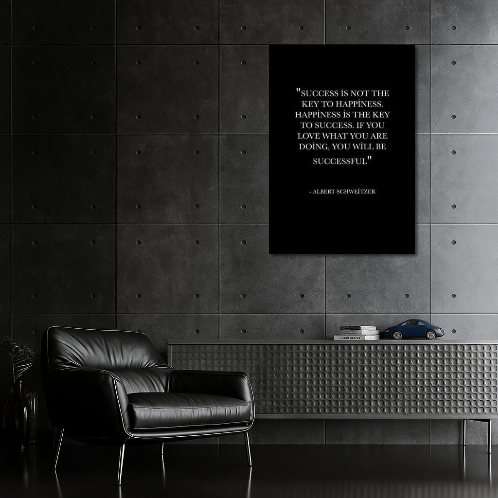 Key to Success: Motivational Quote by Albert Schweitzer