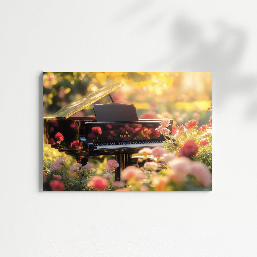 Pink Symphony: Classical Piano and Roses