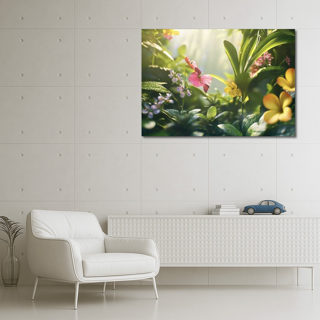 Orchids and Violets: Floral Explosion for the Interior