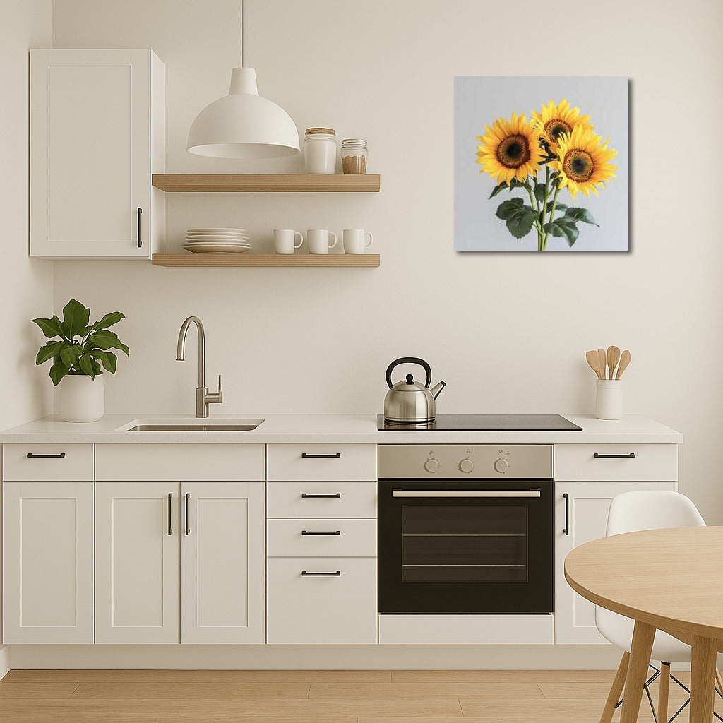 Golden Sunflowers Helianthus: Sunny Mood in Your Interior