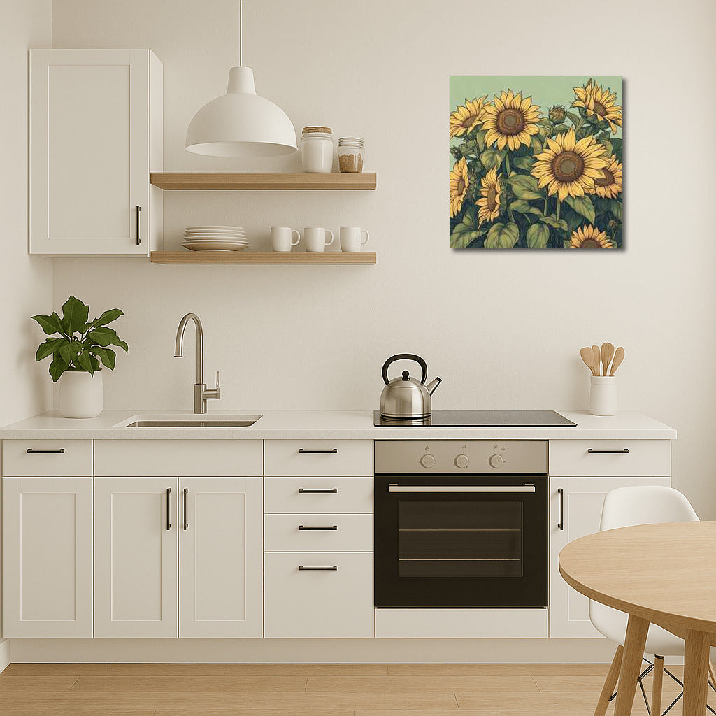 Sunny Sunflowers: Vibrant Illustration by Helianthus