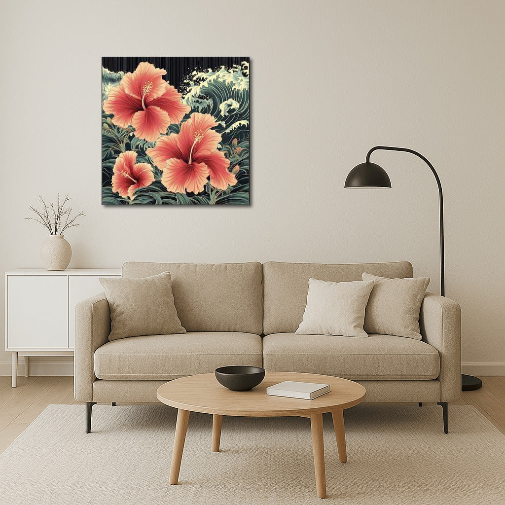 Tropical Paradise: Vibrant Hibiscus Hibiscus rosa-sinensis