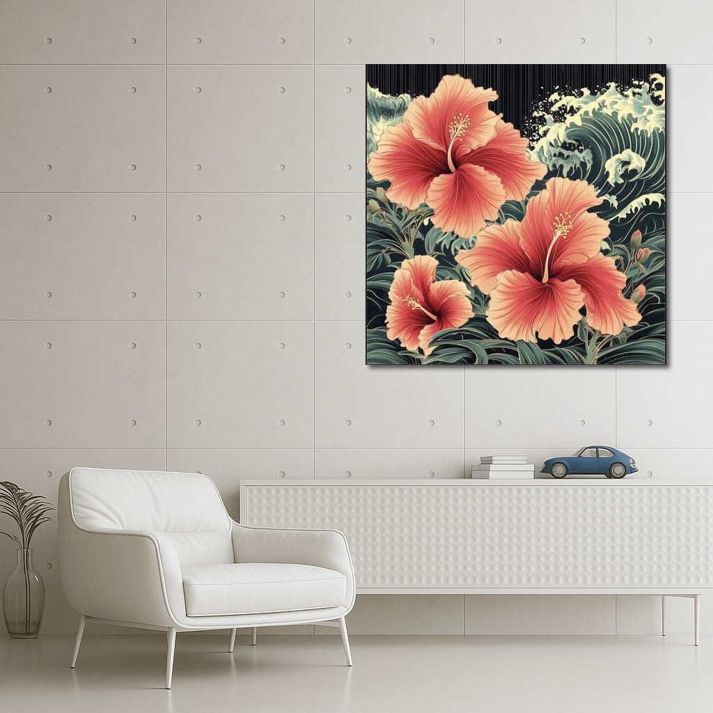 Tropical Paradise: Vibrant Hibiscus Hibiscus rosa-sinensis
