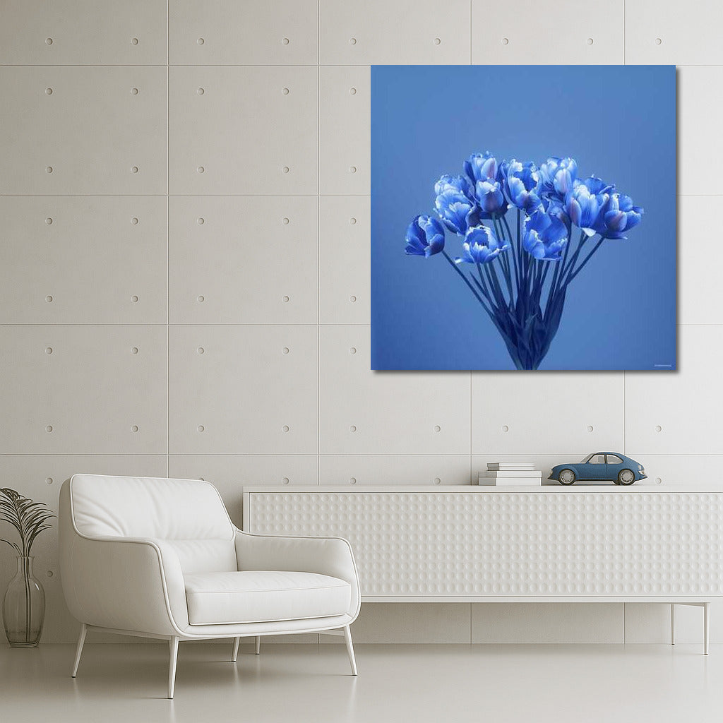 Harmony of Blue Tulips: Blue Screen Tulips 3