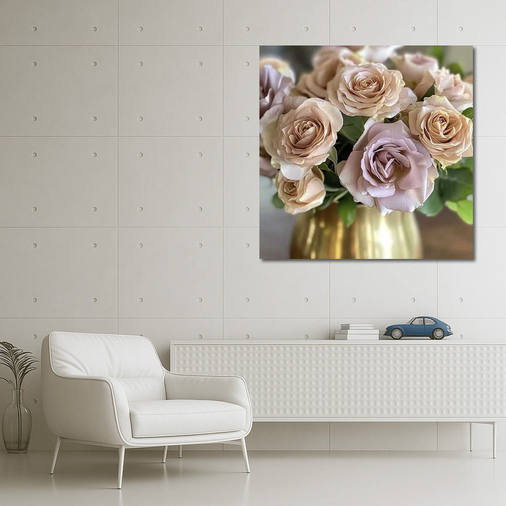 Pastel Rose Bouquet: Exquisite Flowers for Interior