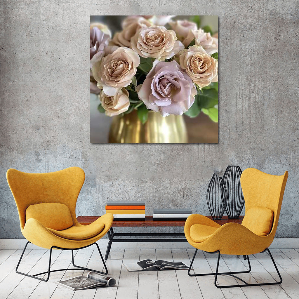 Pastel Rose Bouquet: Exquisite Flowers for Interior