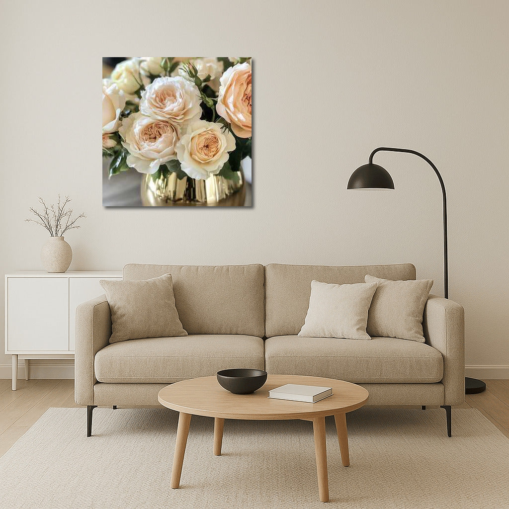 David Austin's Lush Roses: An Elegant Floral Bouquet for the Interior