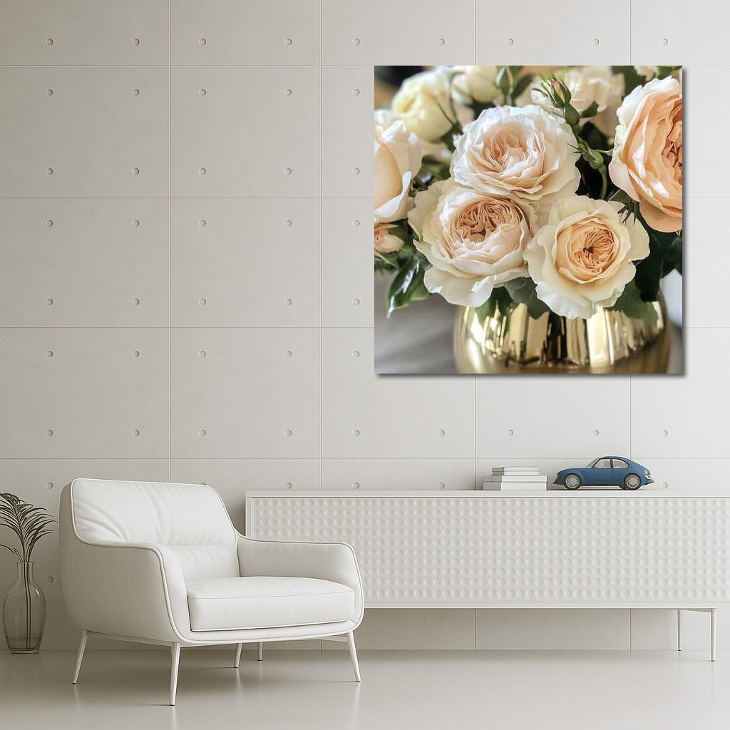 David Austin's Lush Roses: An Elegant Floral Bouquet for the Interior