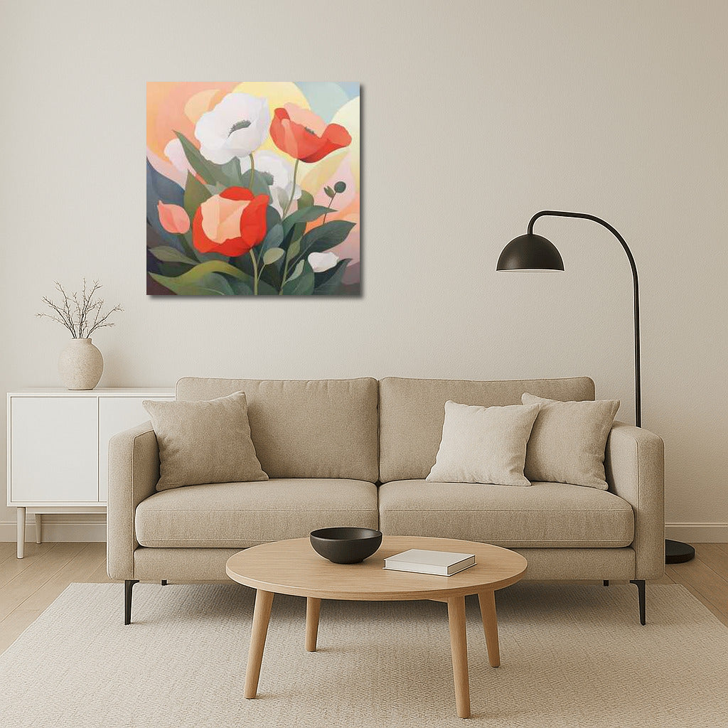 Bright Poppy Bouquet: Charm of Nature in the Interior