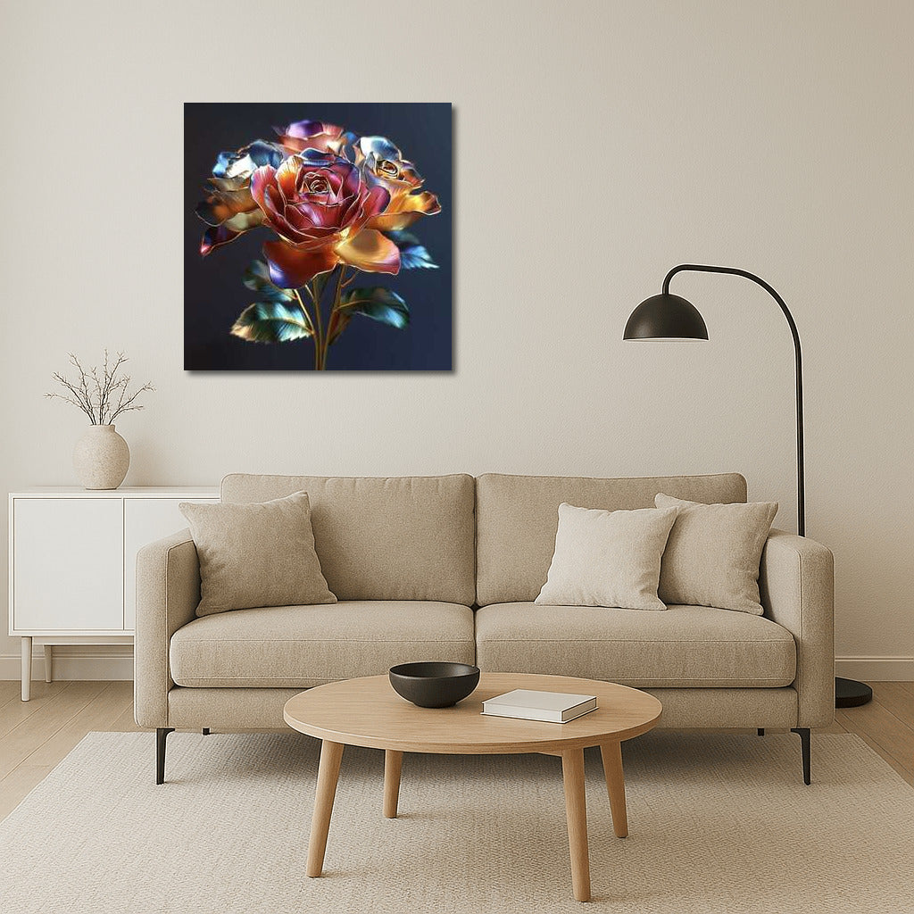 Rainbow Rose Bouquet: Floral Charm