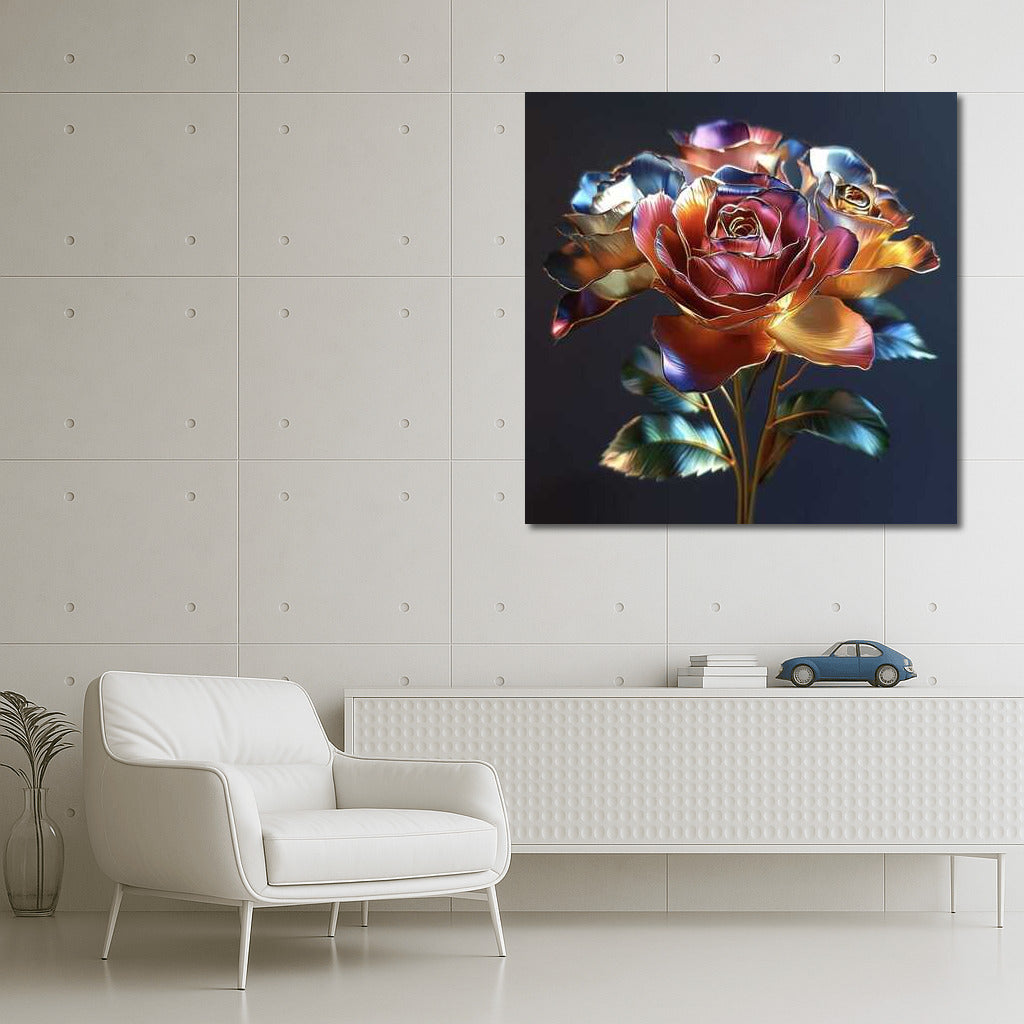 Rainbow Rose Bouquet: Floral Charm