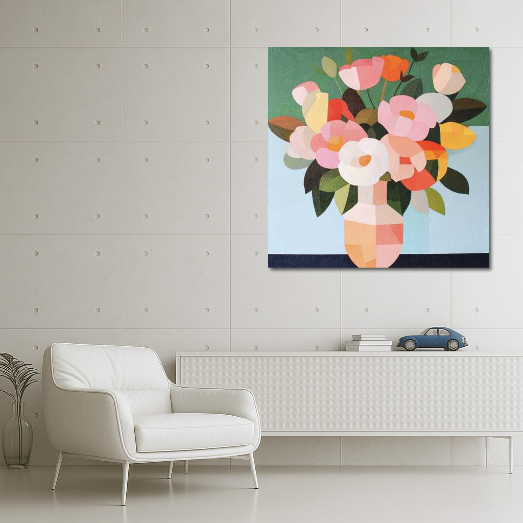 Bright Rose Bouquet: A Celebration of Colors and Shapes