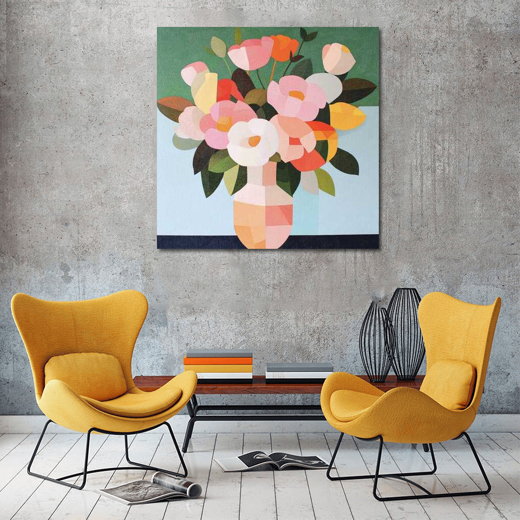 Bright Rose Bouquet: A Celebration of Colors and Shapes