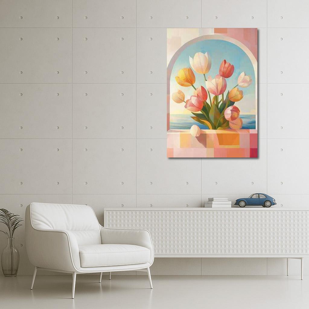 Flower Symphony: Red Darwin Tulips for Interior