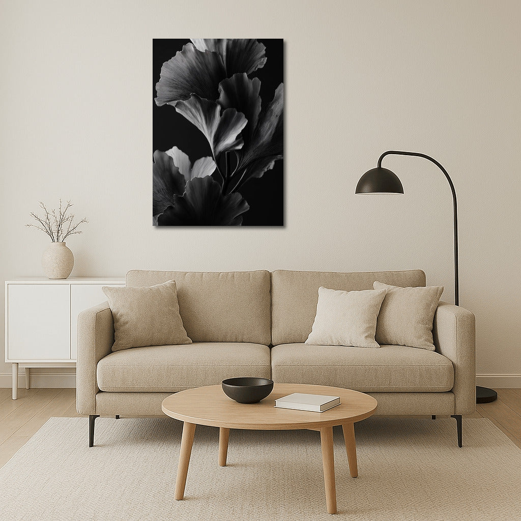 Floral Elegy: Ginkgo Leaves for Interior
