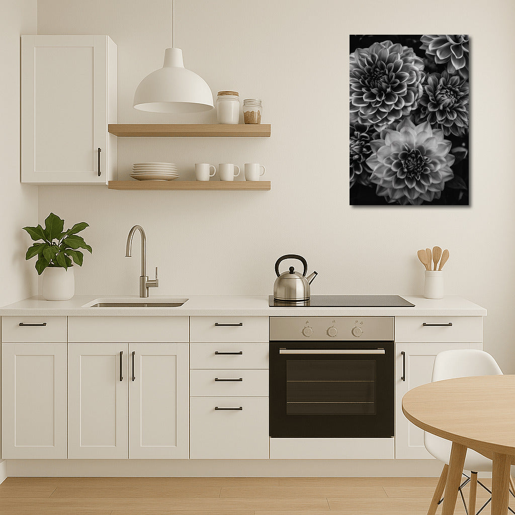 Black and White Dahlias: The Elegance of Floral Art