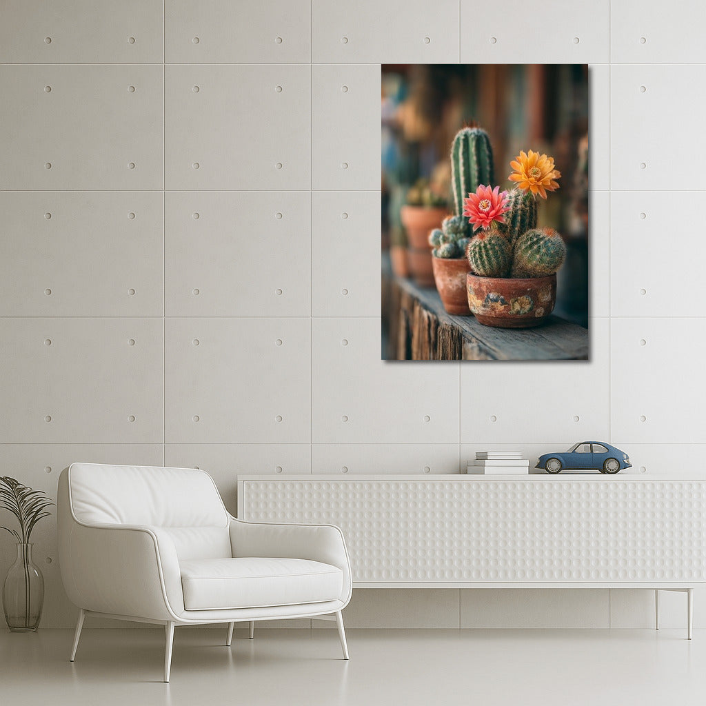 Opuntia Bloom: Exotic Cactus Flowers for Interiors