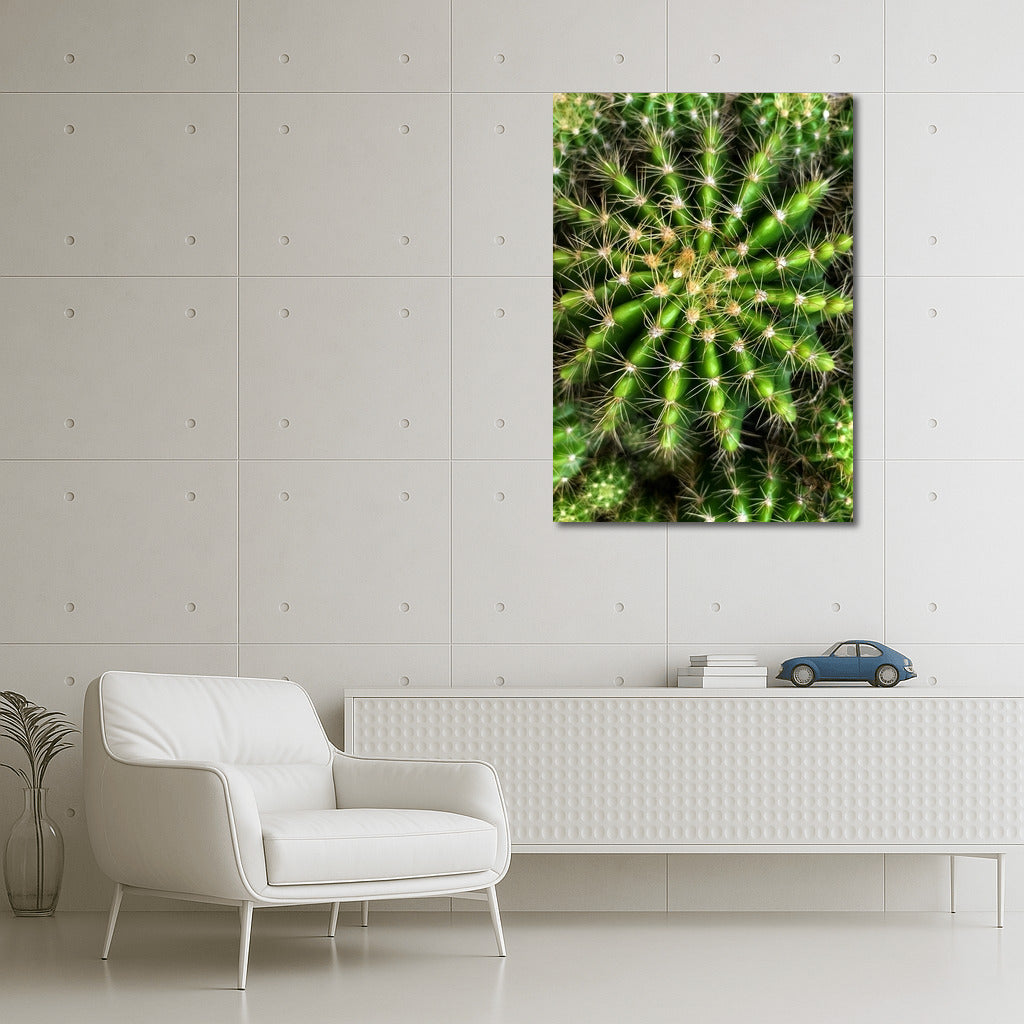 Searing Symphony: Cactus in Green Splendor