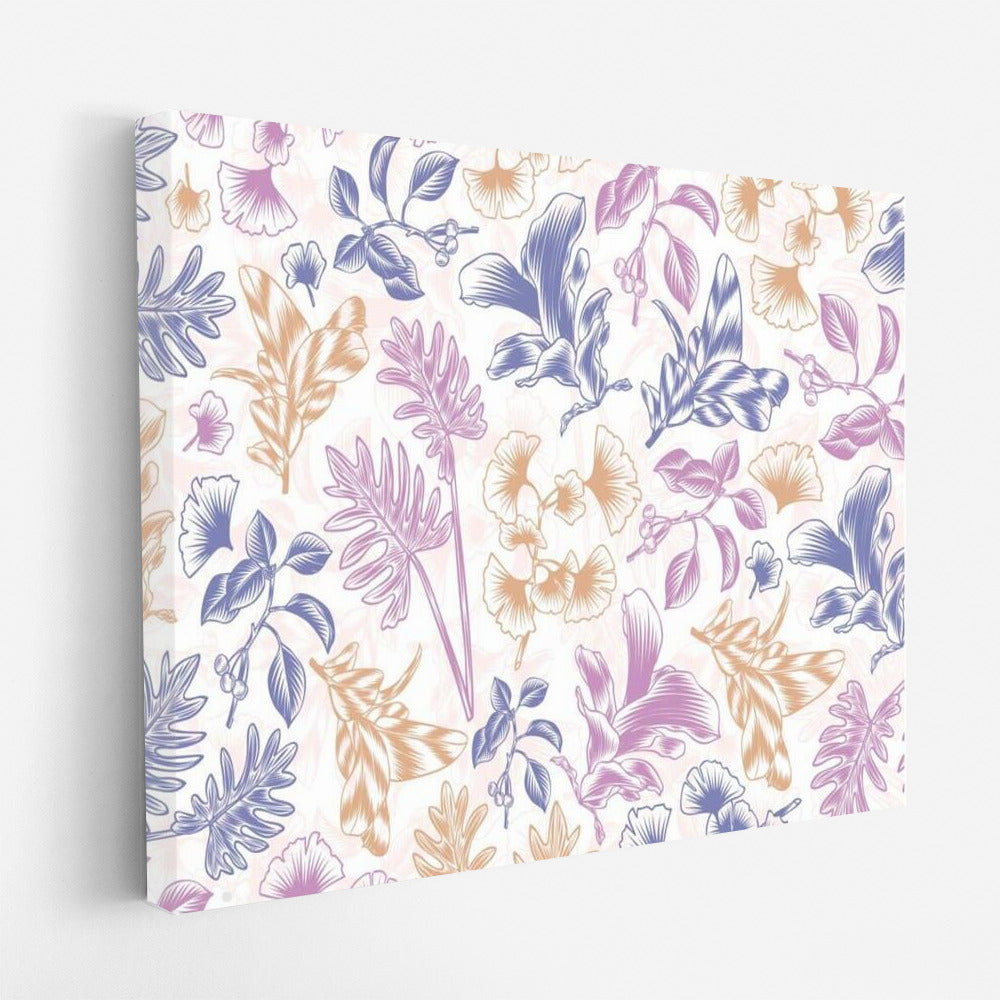 Pastel Symphony: Orchids and Monsteras in the Interior