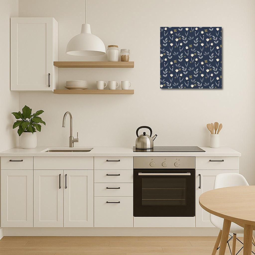 Trembling Tulips: Elegant Floral Pattern for Interior