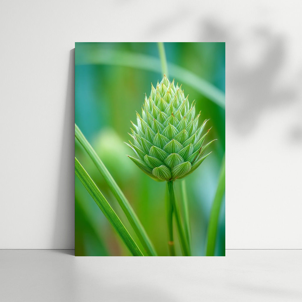 Exotic Protea Flower: Green Harmony