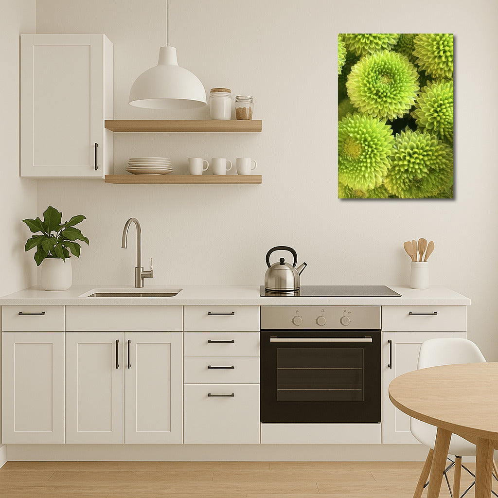 Green Chrysanthemums: Floral Magic for the Interior