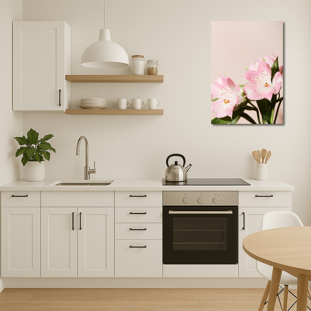 Alstroemerias in Dew: Watercolor Flowers for Interior
