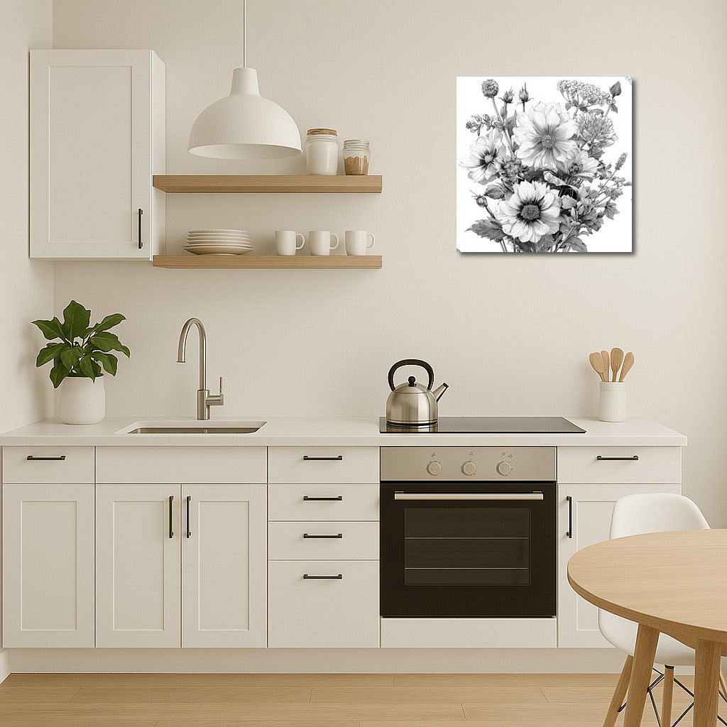 Dahlias in Blooming Dance: Elegant Interior Decor