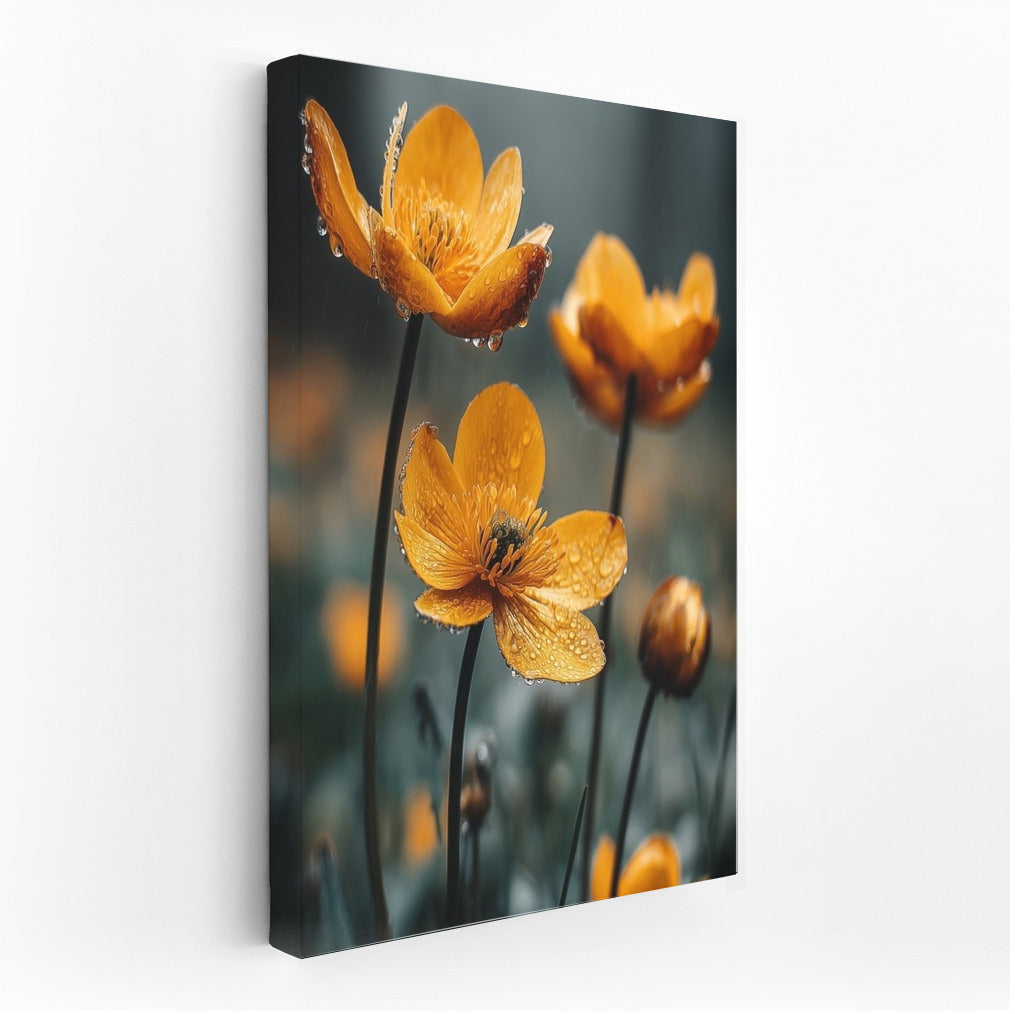 Orange Flowers Glow in the Morning Sky