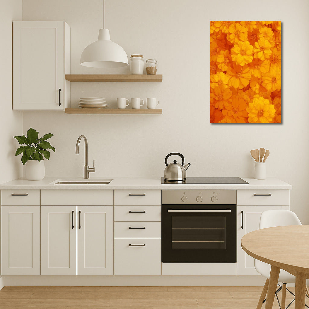 Sunny Cosmos: Bright Yellow Flowers for Interiors