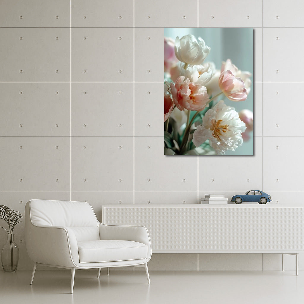 Flower Symphony: Peonies Sarah Bernhardt and Tulips