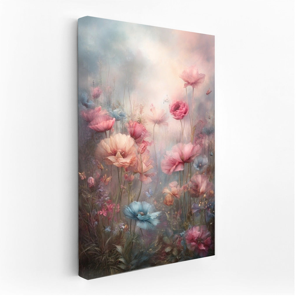Airy Harmony: Soft Pastel Flowers