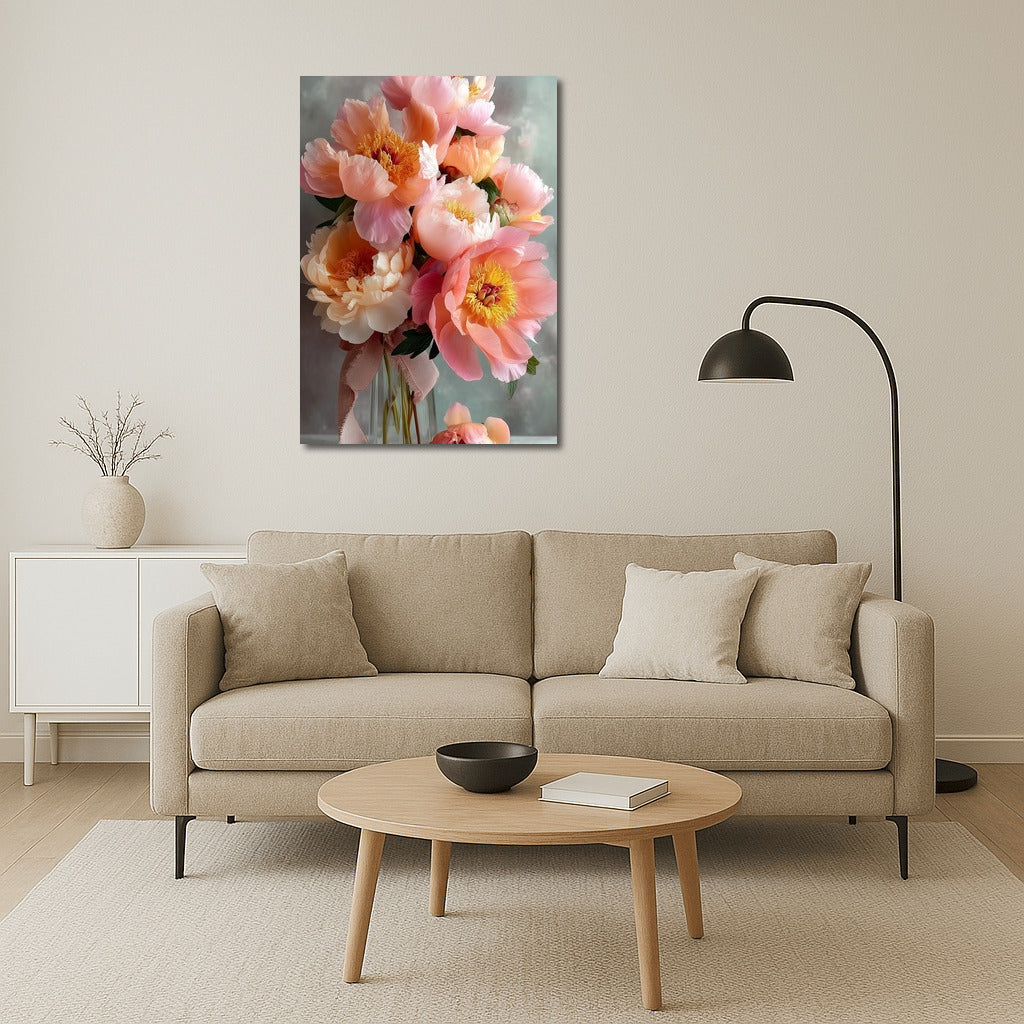 Floral Symphony: Delicate Peonies by Sarah Bernhardt for Your Interior