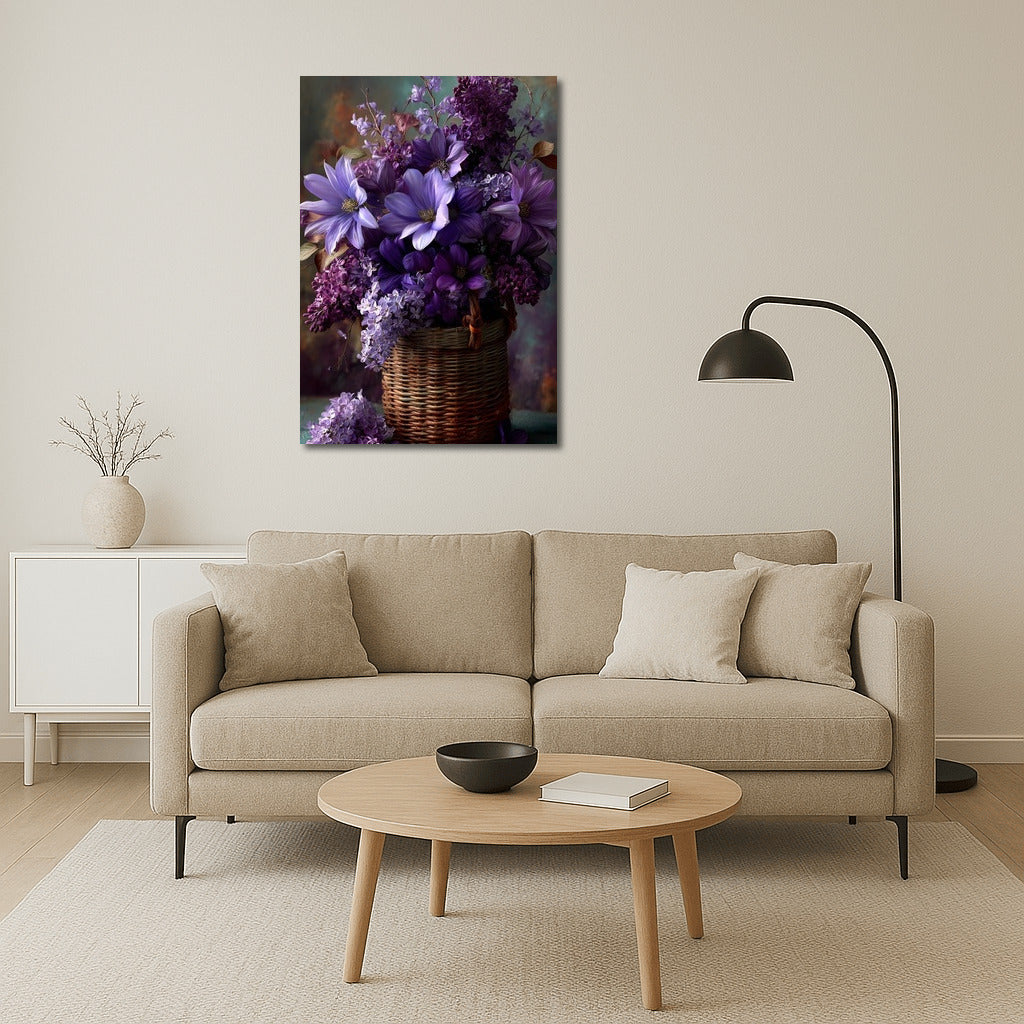 Purple Lilies and Lilacs: Floral Fantasy for Interior