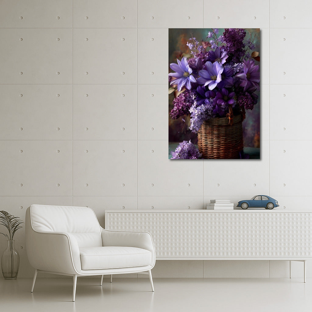 Purple Lilies and Lilacs: Floral Fantasy for Interior