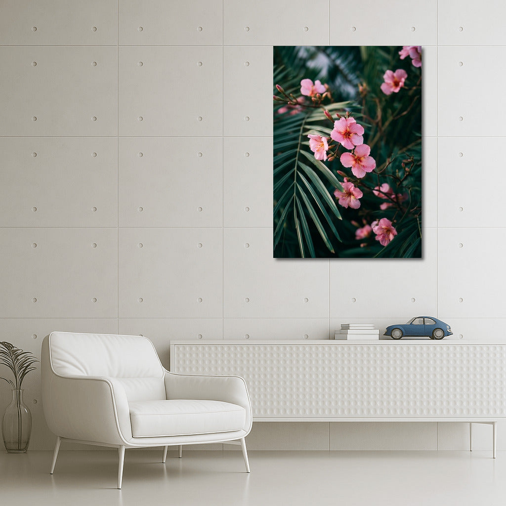Delicate Pink Oleanders: Floral Harmony for the Interior