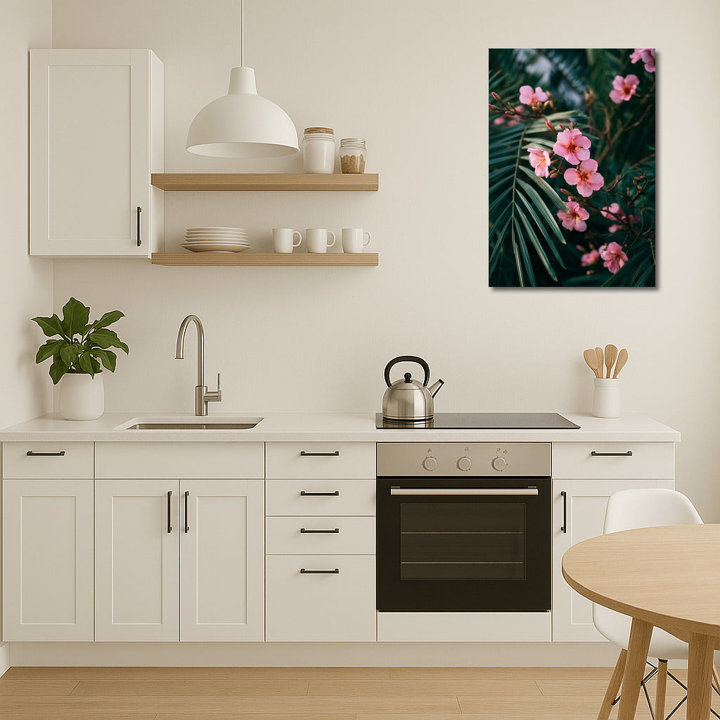 Delicate Pink Oleanders: Floral Harmony for the Interior