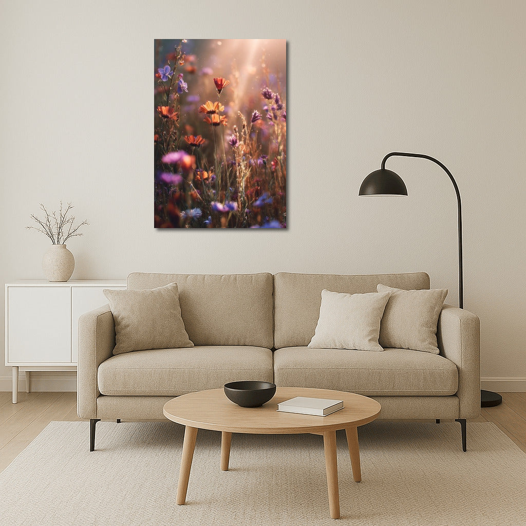 Solar Symphony: Daisies and Cornflowers