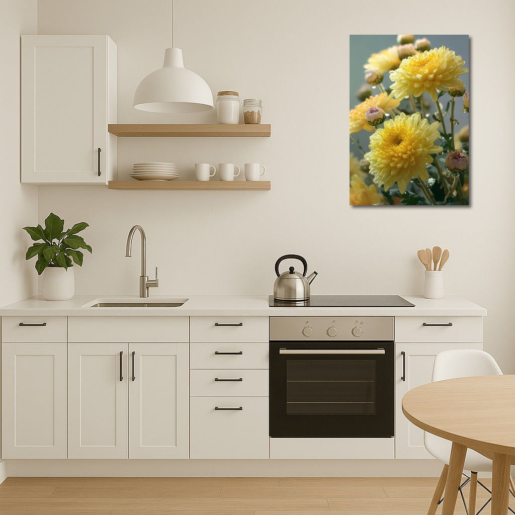 Sunny Chrysanthemums: Floral Harmony for Your Interior