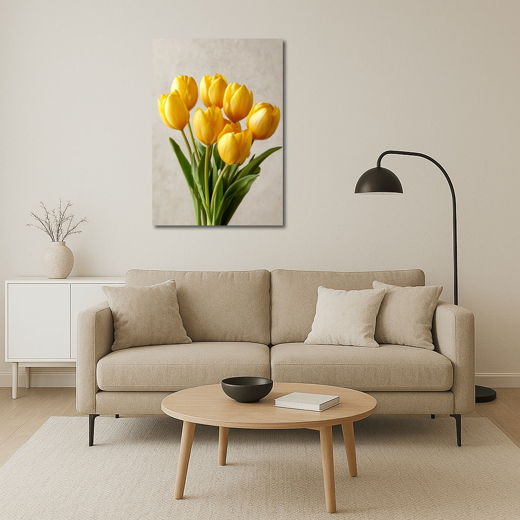 Sunny Tulips: Spring Bouquet for Comfort