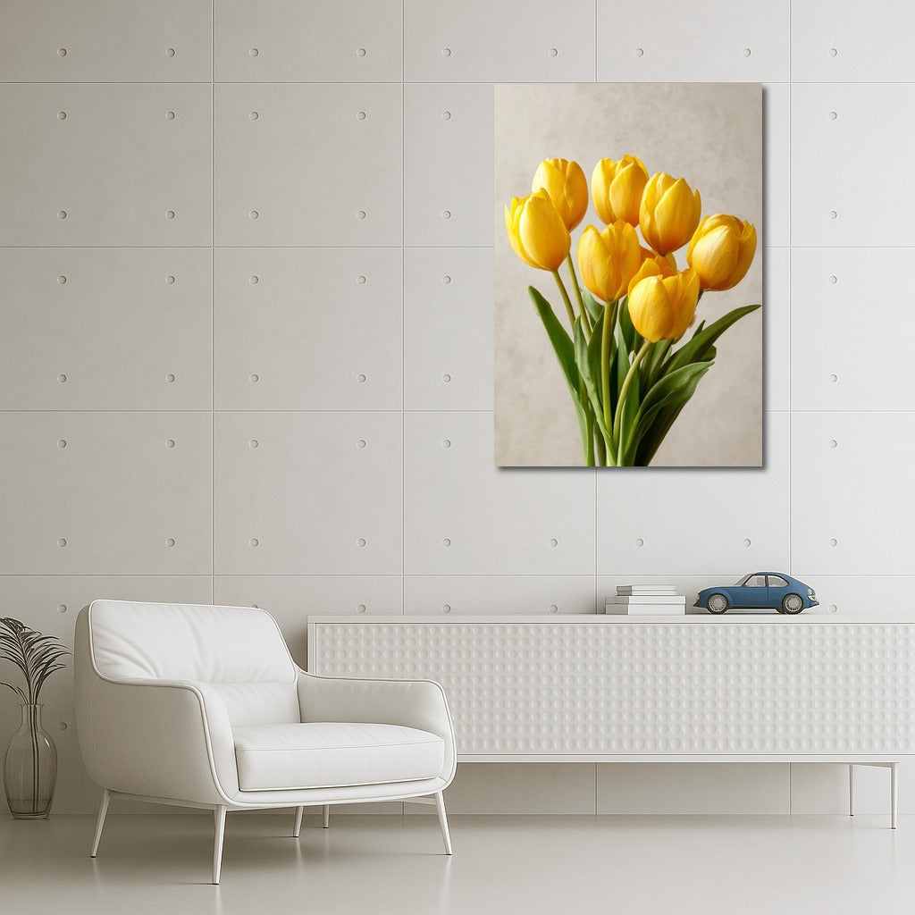 Sunny Tulips: Spring Bouquet for Comfort