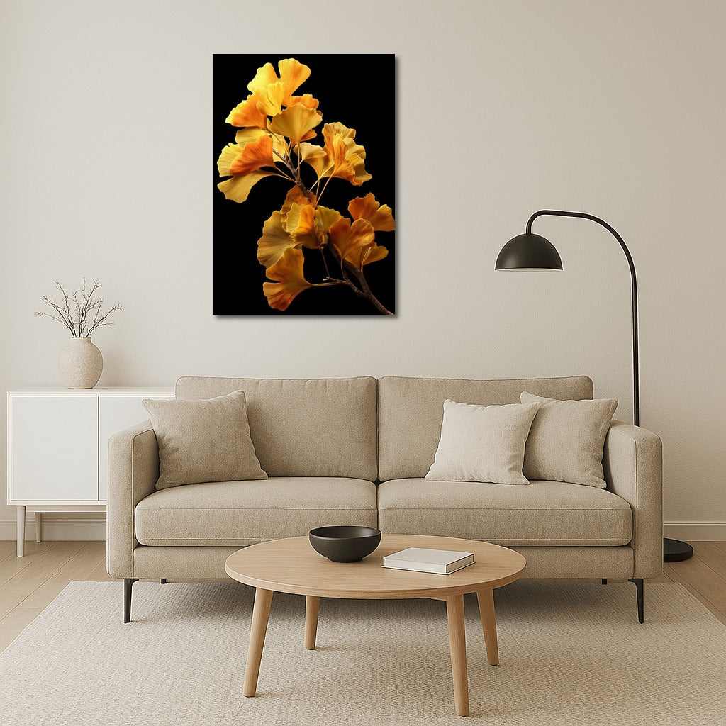 Ginkgo Flowers: A Golden Oasis of Tranquility for the Interior