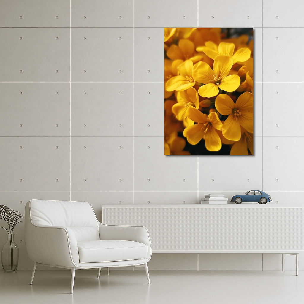 Sunny Rapeseed Flowers: Warmth and Comfort in the Interior