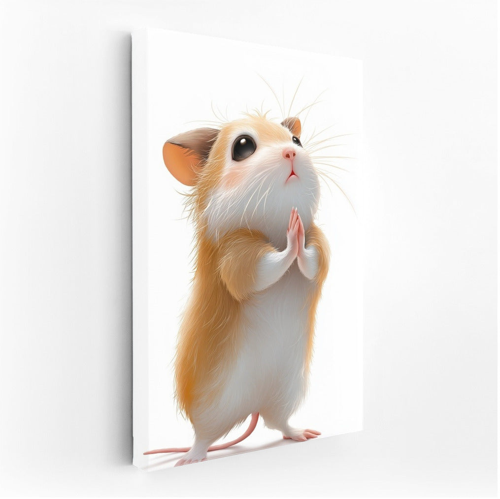 Hamster's Prayer: Adorable Decor for Coziness and Warmth
