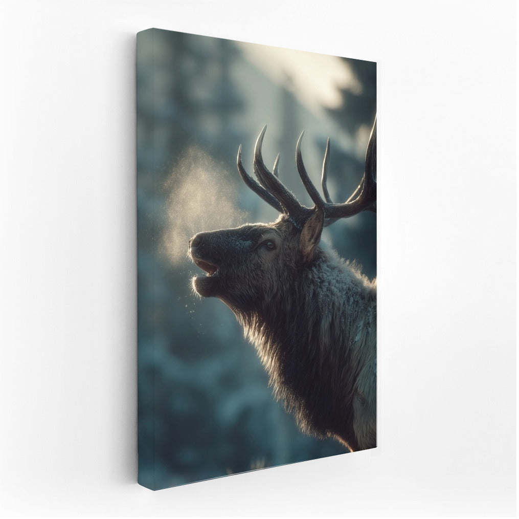 Winter Ballet of the Noble Deer: Forest Magic on Your Walls