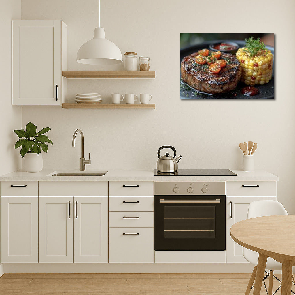 Gourmet Steak with Red Pepper: Spicy Elegance for Your Interior