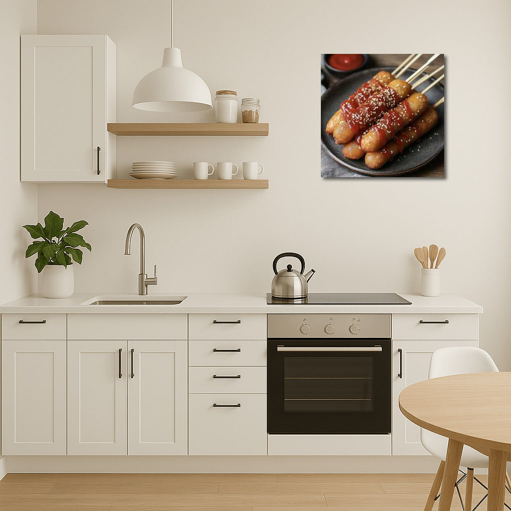 Corndogs with Ketchup: Taste of the Streets on Your Wall