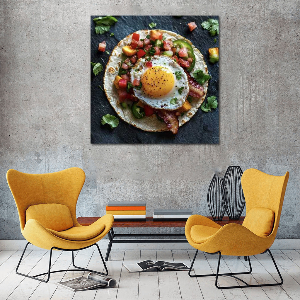 Sunny Breakfast: Eggs on the Wall